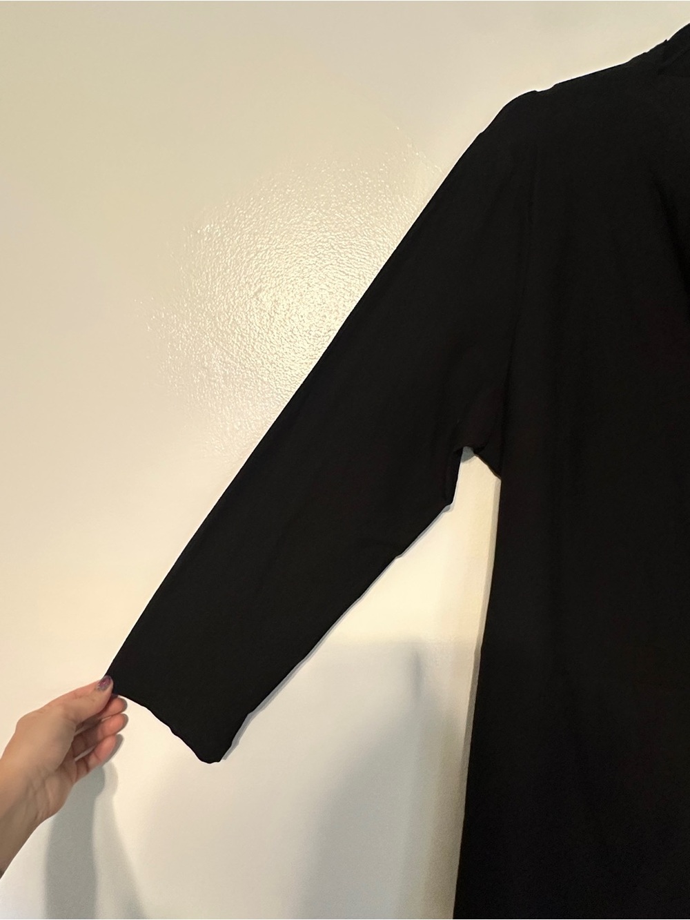 Eileen Fisher Crepe Georgette Viscose Button Down Overcoat Jacket 2X Black - Picture 2 of 5
